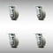 Service Caster 5 Inch SS Thermoplastic Rubber Caster Set with Roller Bearing and Swivel Lock SCC-SS30S520-TPRRF-BSL-4 - alternate 1